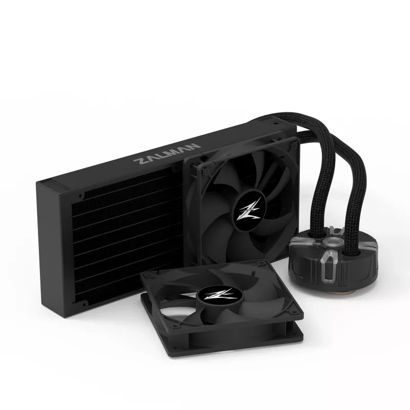 Zalman Reserator5 Z24 Must CPU vedelikjahuti 240mm radiaator 2 x SF120 ARGB ventilaator Protsessor Kõik-ühes vedelikjahuti 12 cm