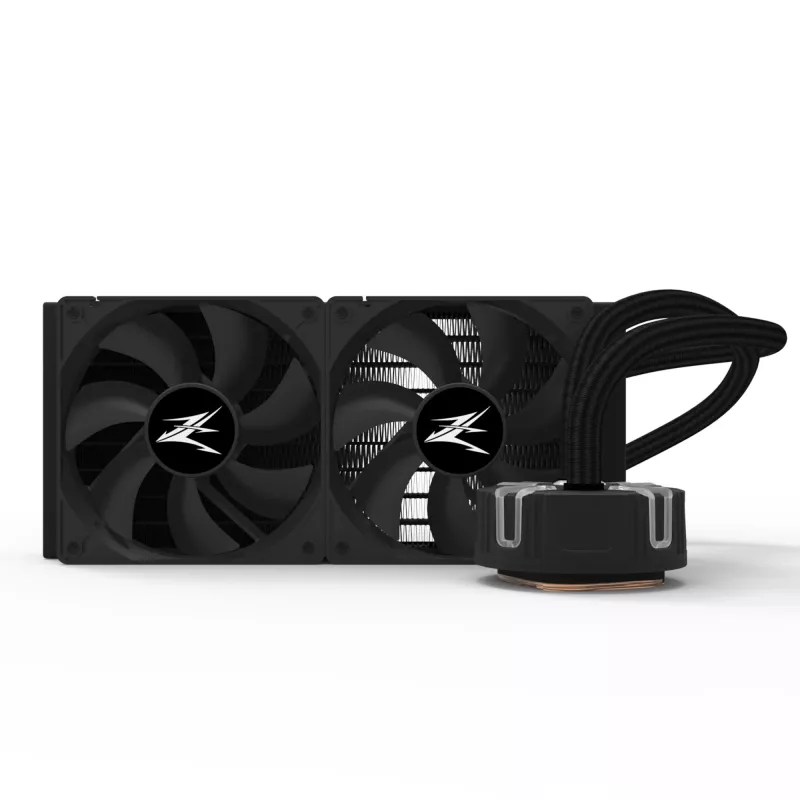Zalman Reserator5 Z24 Must CPU vedelikjahuti 240mm radiaator 2 x SF120 ARGB ventilaator Protsessor Kõik-ühes vedelikjahuti 12 cm