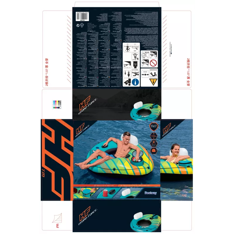 Bestway Hydro-Force 66.5 tolli x 54 tolli/1.69 m x 1.37 m Alpine jahutiga ujuk