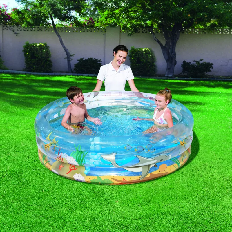Täispuhutav bassein Bestway Transparent Sea Life Pool Φ1,5m x K53cm