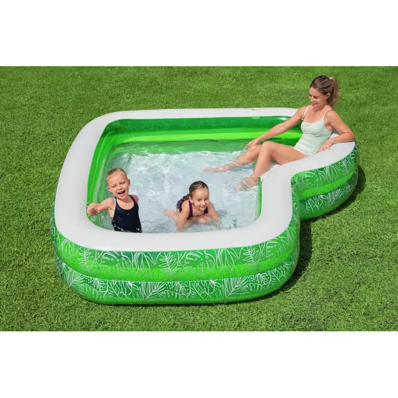 Bestway 7'7 inch x 7'7 inch x 20 inch/2,31m x 2,31m x 51cm Tropical Paradise perebassein