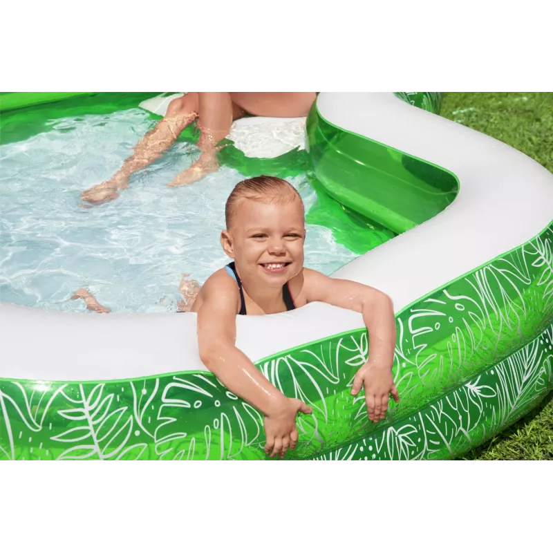 Bestway 7'7 inch x 7'7 inch x 20 inch/2,31m x 2,31m x 51cm Tropical Paradise perebassein
