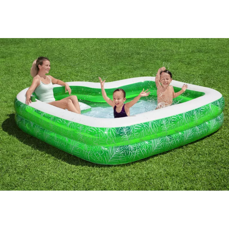 Bestway 7'7 inch x 7'7 inch x 20 inch/2,31m x 2,31m x 51cm Tropical Paradise perebassein