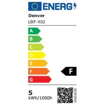 Nutipirn Denver LBF-402 Wi-Fi Must Läbipaistev Energiaklass F