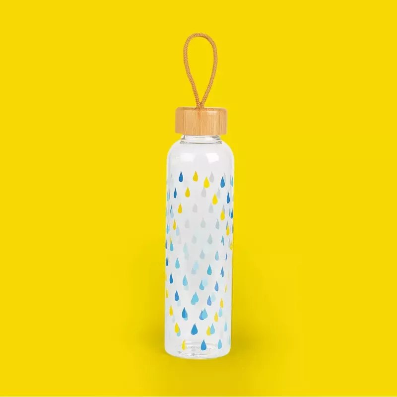 Klaaspudel Cambridge CM06991 550 ml bambusest kaanega
