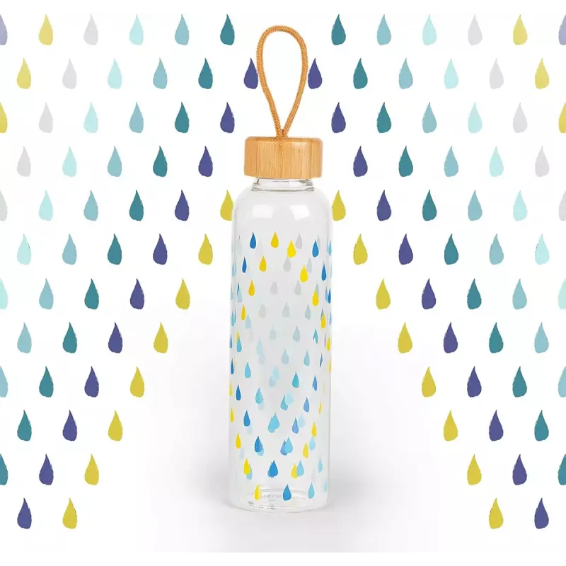 Klaaspudel Cambridge CM06991 550 ml bambusest kaanega