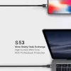 USB-C – USB-C kaabel Orsen S53, 1 m, 3 A, punane