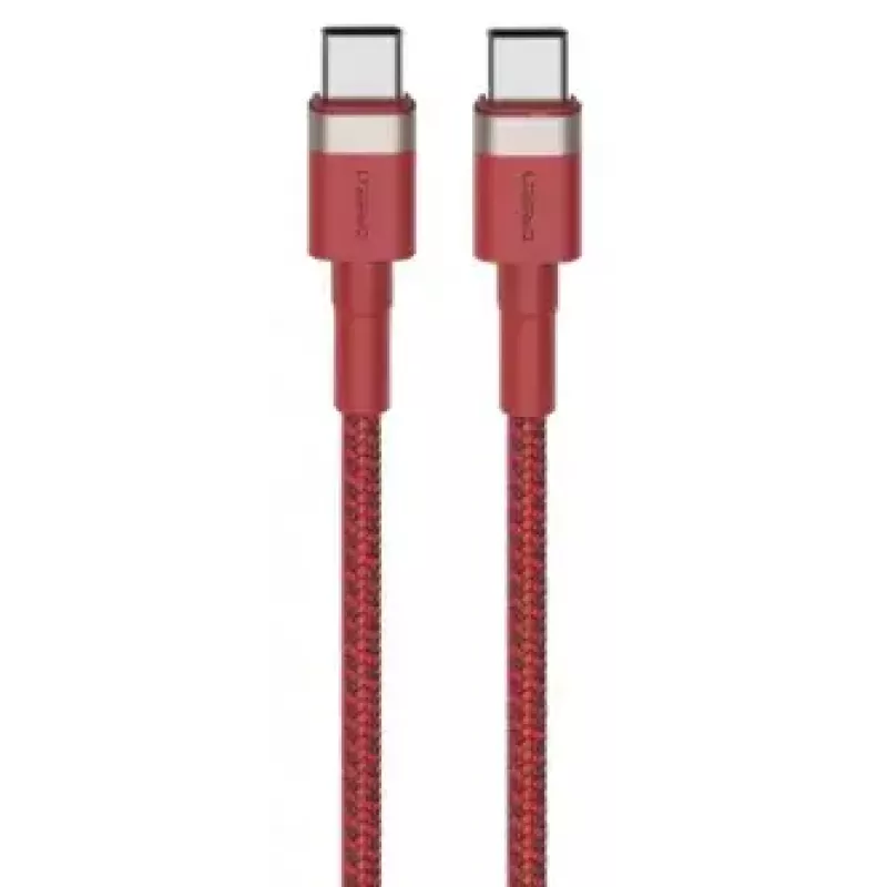 USB-C – USB-C kaabel Orsen S53, 1 m, 3 A, punane