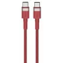 USB-C – USB-C kaabel Orsen S53, 1 m, 3 A, punane