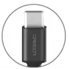 USB-A - USB-C kaabel Orsen S9C 1 m, 2,1 A, must