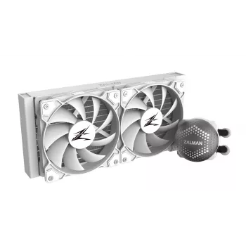 Zalman ALPHA28 Valge CPU vedelikjahutus 280mm radiaator 2 x 140mm ventilaator ARGB pump Kahe protsessori vedelikjahutuskomplekt 14 cm