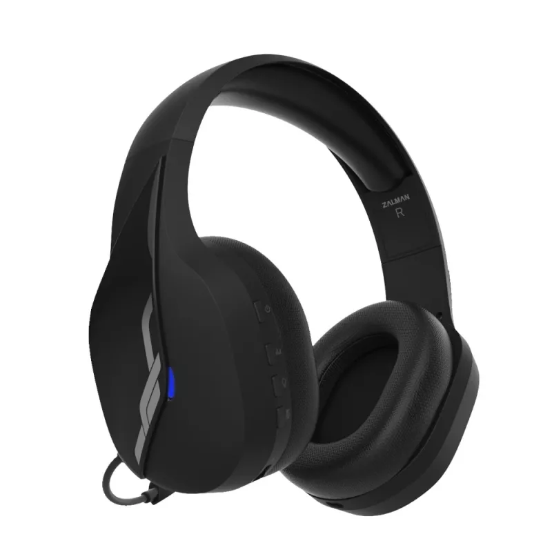 Zalman HPS700 Must Peakomplekt Juhtmevaba Mänguri Peakomplekt Peapaelaga