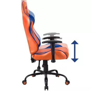 PC mängutool Subsonic DBZ polsterdatud polsterdatud iste hall oranž 125 kg
