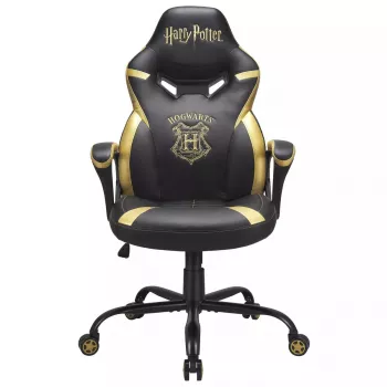 PC gaming chair Subsonic Junior Hogwarts Upholstered padded seat Must kollane