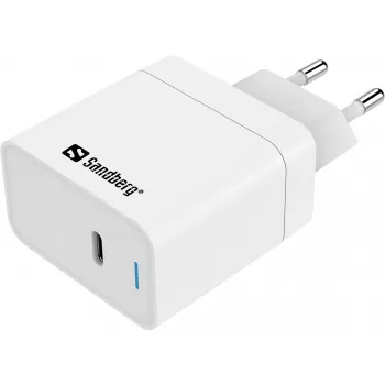 Sandberg USB-C PD65W EU vahelduvvoolulaadija, siseruumides, universaalne, valge