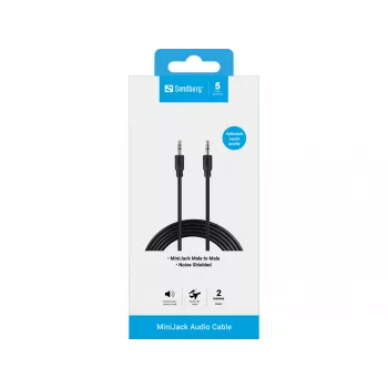 MiniJack-kaabel M-M Sandberg 501-24 2m