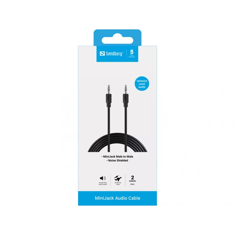 MiniJack-kaabel M-M Sandberg 501-24 2m