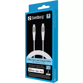 Sandberg USB-C PD to Lightning MFI 2M PRO kaabel 2m Lightning USB C