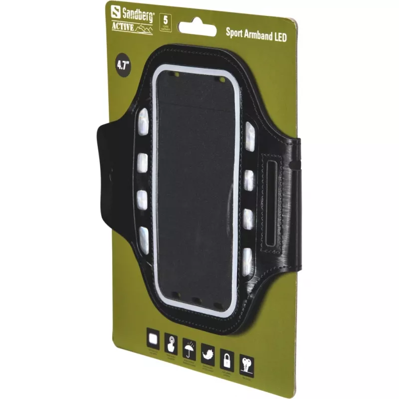Käeümbris Sandberg Sport Armband LED 4.7''