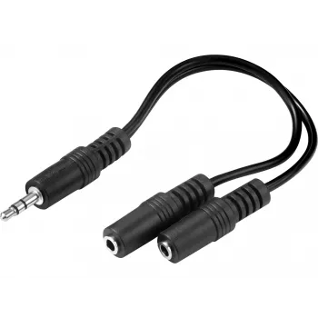 Audiopistik Sandberg MiniJack 1->2 502-16