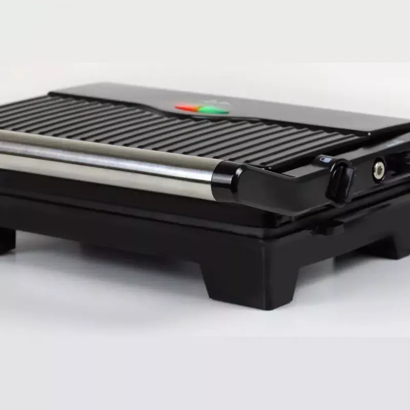 Kontaktgrill JATA JEGR1107 1000W Must roostevaba teras Pöördnuppjuhtimine