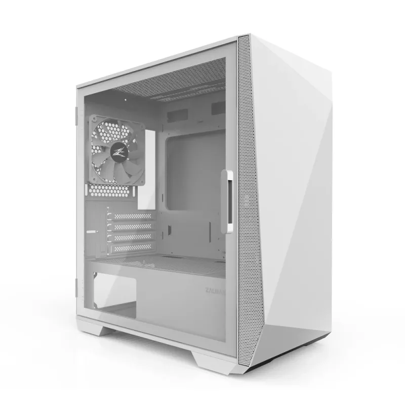 Zalman Z1 Iceberg Valge – mATX keskvormi arvutikorpus/2 eelpaigaldatud 120 mm ventilaatorit