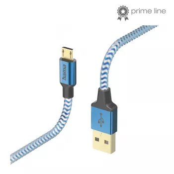 Hama peegelduv USB-kaabel USB 2.0 1,5 m USB A Micro-USB B sinine