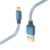 Hama peegelduv USB-kaabel USB 2.0 1,5 m USB A Micro-USB B sinine