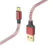 Hama Reflective USB-kaabel USB 2.0 1,5 m USB A Micro-USB B punane