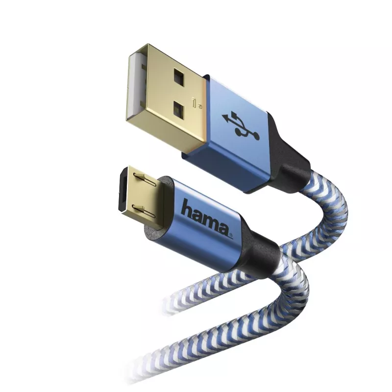 Hama 00178289 USB-kaabel USB 2.0 1,5 m USB A Micro-USB B sinine