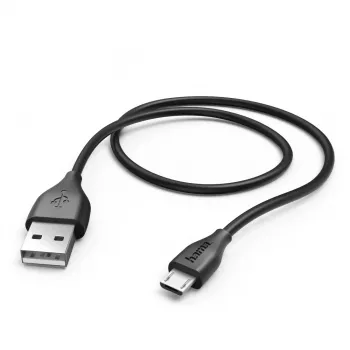 Hama 1,4 m USB-kaabel (USB2.0-A / USB2.0 Micro-B), USB A, Micro-USB B, must