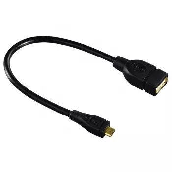 Hama 173892 USB-kaabel USB 2.0 0,15 m Micro-USB B USB A Must