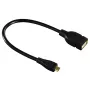 Hama 173892 USB-kaabel USB 2.0 0,15 m Micro-USB B USB A Must