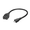 Hama 173892 USB-kaabel USB 2.0 0,15 m Micro-USB B USB A Must