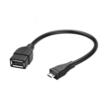 Hama 173892 USB-kaabel USB 2.0 0,15 m Micro-USB B USB A Must