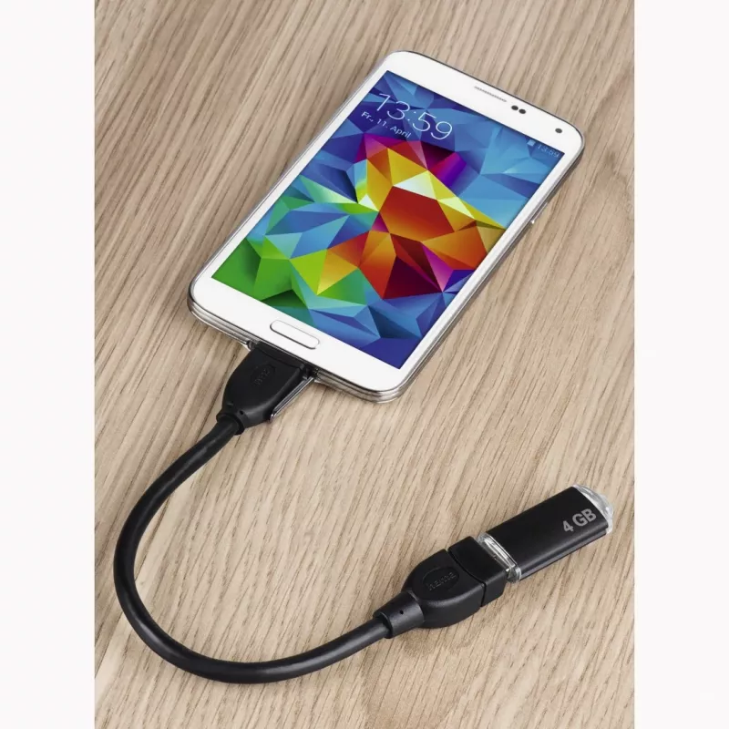 Hama 173892 USB-kaabel USB 2.0 0,15 m Micro-USB B USB A Must