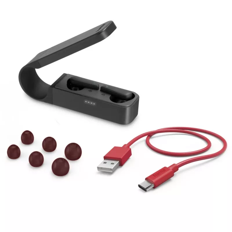 Hama Spirit Pocket kõrvaklapid True Wireless Stereo (TWS) kõrvasisesed kõned/muusika Bluetooth must