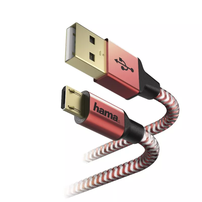 Hama 00178288 USB-kaabel USB 2.0 1,5 m USB A Micro-USB B Punane