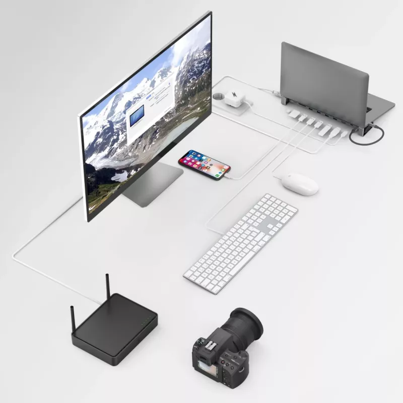 Hama 00200103 sülearvuti dokk/pordireplikaator USB 3.2 Gen 1 (3.1 Gen 1) USB-C Hall