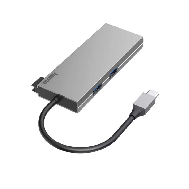 Hama 00200110 sülearvuti dokkimisjaam/pordi paljundaja USB 3.2 Gen 1 (3.1 Gen 1) USB-C Hall