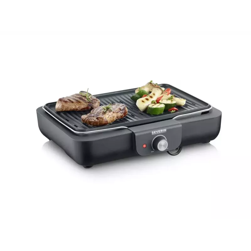 Tabletop Electric Grill Severin PG 8556 2300 W Must Roostevaba teras