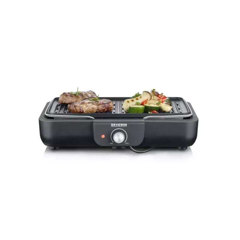 Tabletop Electric Grill Severin PG 8556 2300 W Must Roostevaba teras