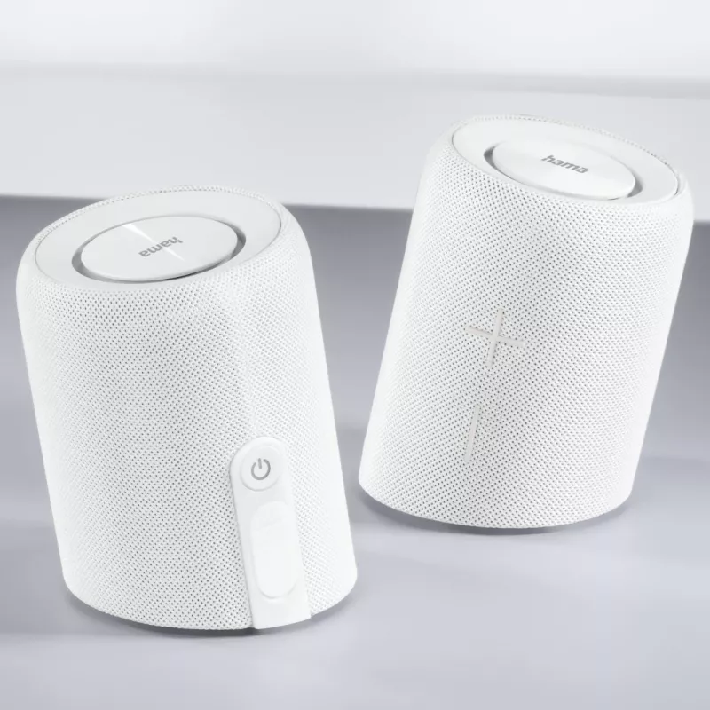 Hama Twin 3.0 Stereo kaasaskõlar, valge, 30 W