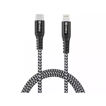 Sandberg Survivor USB-C PD>Lightning 1M kaabel 1m 28g