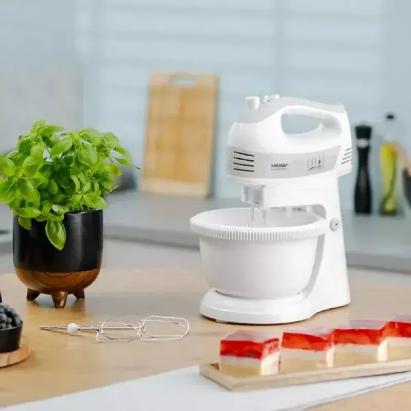 Hand mixer ZELMER ZHM2459S — 300W, 5 speed settings, stainless attachments
