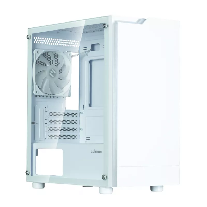 Arvutikorpus Zalman T4 Plus Mini Tower valge