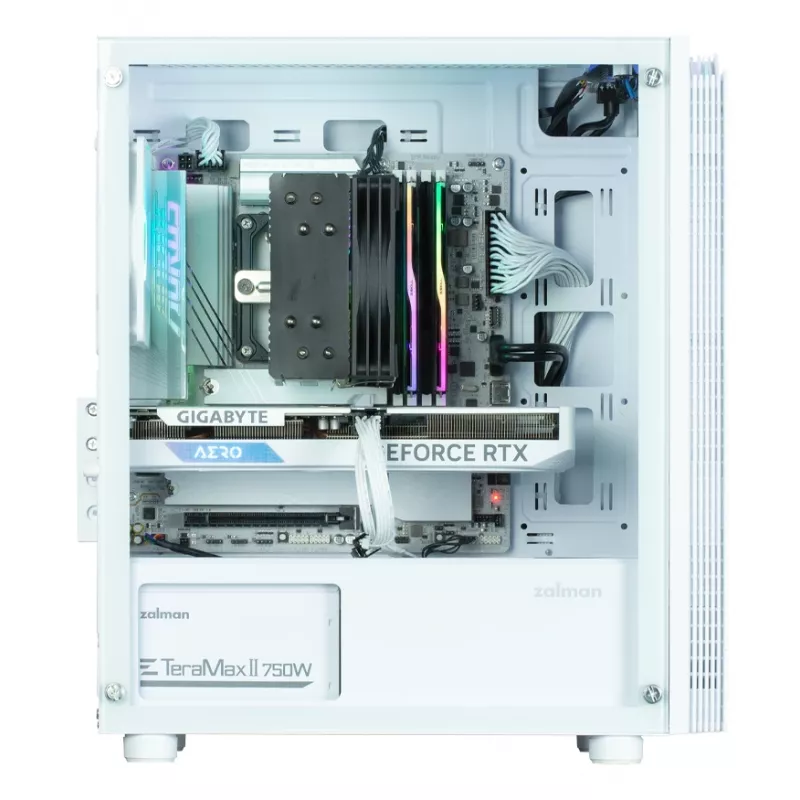 Arvutikorpus Zalman T4 Plus Mini Tower valge