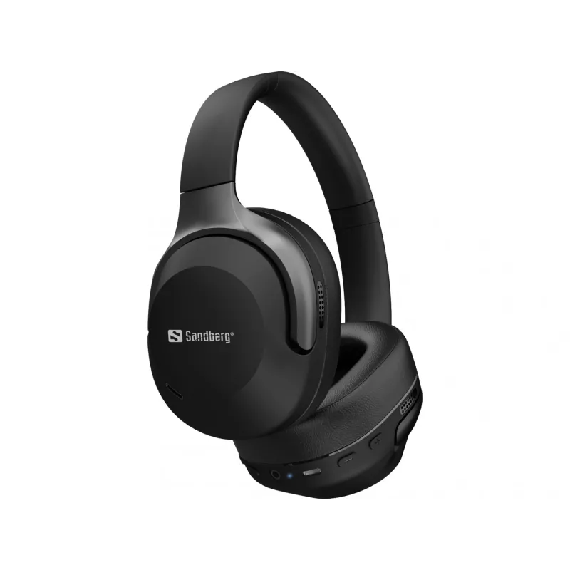 Sandberg Wireless Travel Headset ANC+ENC, juhtmevaba, kõned/muusika, 228 g, peakomplekt, must