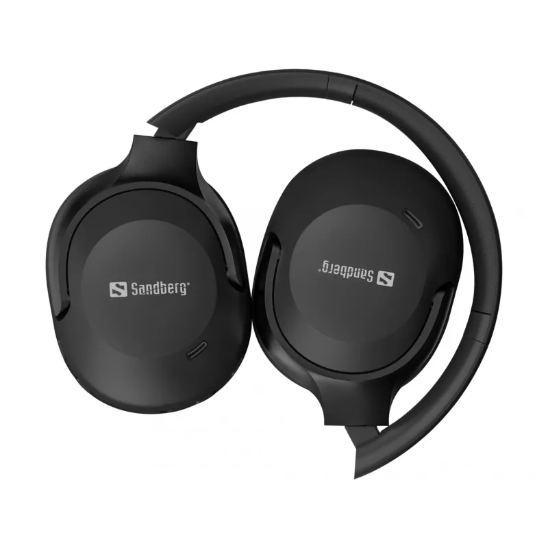 Sandberg Wireless Travel Headset ANC+ENC, juhtmevaba, kõned/muusika, 228 g, peakomplekt, must