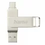 Hama C-Rotate Pro USB-mälupulk 128 GB USB Type-A / USB USB-C 3.2 Gen 1 (3.1 Gen 1) Hõbedane